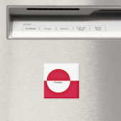 Vlag van Groenland Magneet (Insitu (Vaatwasser))