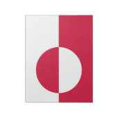 Vlag van Groenland Notitieblok (Gedraaid)
