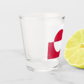 Vlag van Groenland Shot Glas (Links)