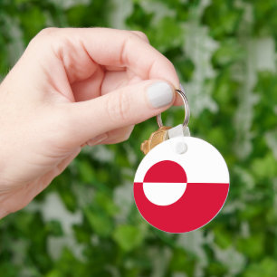 Vlag van Groenland Sleutelhanger