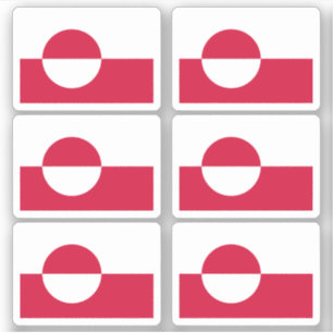 Vlag van Groenland Sticker