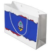 Vlag van Guam Groot Cadeauzakje (Achterkant Gekanteld)