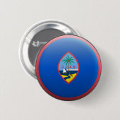 Vlag van Guam Ronde Button 5,7 Cm (Voorkant /achterkant)