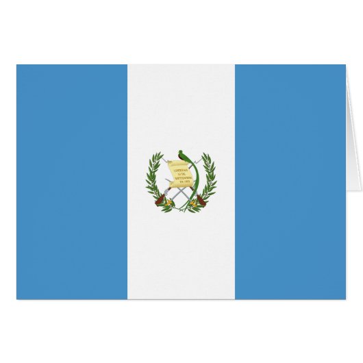 Vlag van Guatemala (Voorkant Horizontaal)