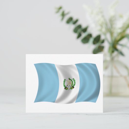 Vlag van Guatemala Briefkaart (Staand voorkant)