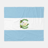 Vlag van Guatemala Fleece Deken (Voorkant (Horizontaal))