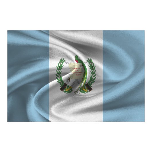 Vlag van Guatemala Foto Afdruk (Voorkant)