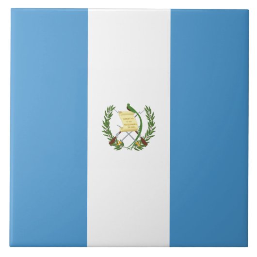 Vlag van Guatemala Tegeltje (Voorkant)