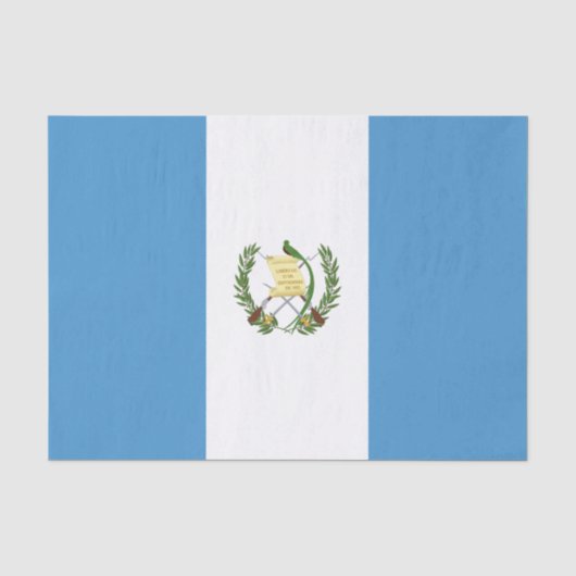 Vlag van Guatemala Tissuepapier (Voorkant)