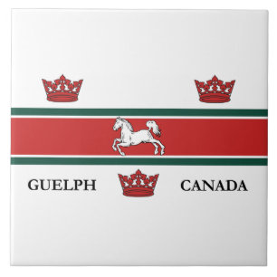 Vlag van Guelph (Ontario, Canada) Tegeltje