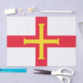 Vlag van Guernsey Tissuepapier (Craft)