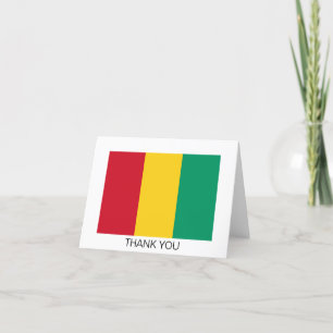 Vlag van Guinee Bedankkaart