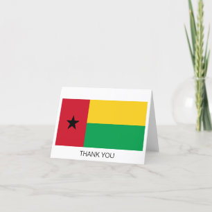 Vlag van Guinee-Bissau Bedankkaart