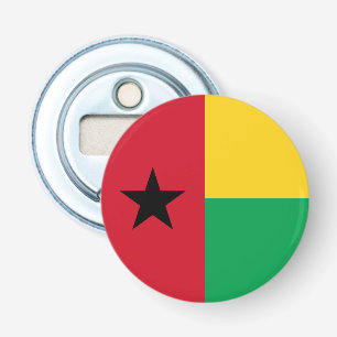 Vlag van Guinee-Bissau Button Flesopener