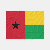 Vlag van Guinee-Bissau Fleece Deken (Voorkant (Horizontaal))