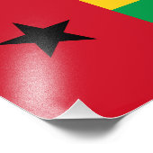 Vlag van Guinee-Bissau Foto Afdruk (Hoek)