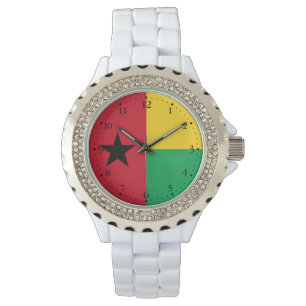 Vlag van Guinee-Bissau Horloge