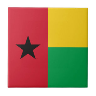 Vlag van Guinee-Bissau Tegeltje