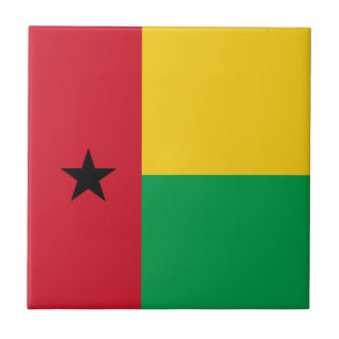 vlag van Guinee-Bissau Tegeltje