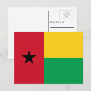 Vlag van Guinee-Bissau, vlag van Guinee-Bissau Briefkaart