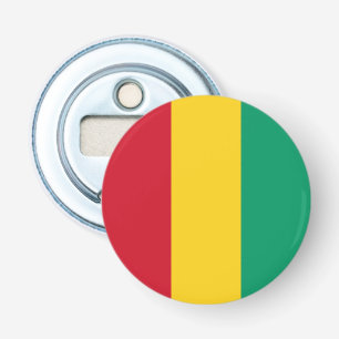 Vlag van Guinee Button Flesopener