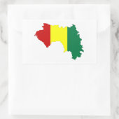 vlag van guinee - land : silhouet - symbool rechthoekige sticker (Tas)