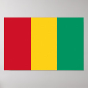 Vlag van Guinee Poster