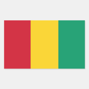 Vlag van Guinee Rechthoekige Sticker