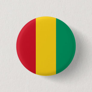 Vlag van Guinee Ronde Button 3,2 Cm
