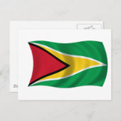 Vlag van Guyana Briefkaart (Voorkant / Achterkant)