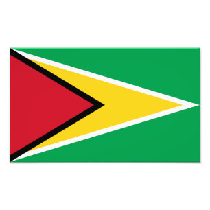 Vlag van Guyana Foto Afdruk