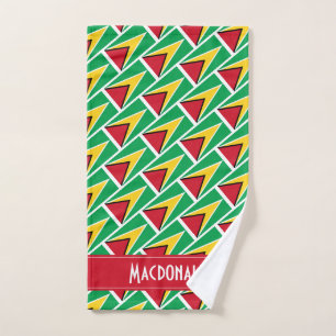 VLAG VAN GUYANA Persoonlijke carnavalsport Handdoek