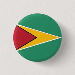 Vlag van Guyana Ronde Button 3,2 Cm