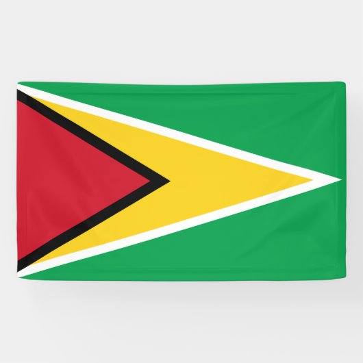Vlag van Guyana Spandoek (Horizontaal)