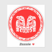 Vlag van Haida Sticker (Vel)