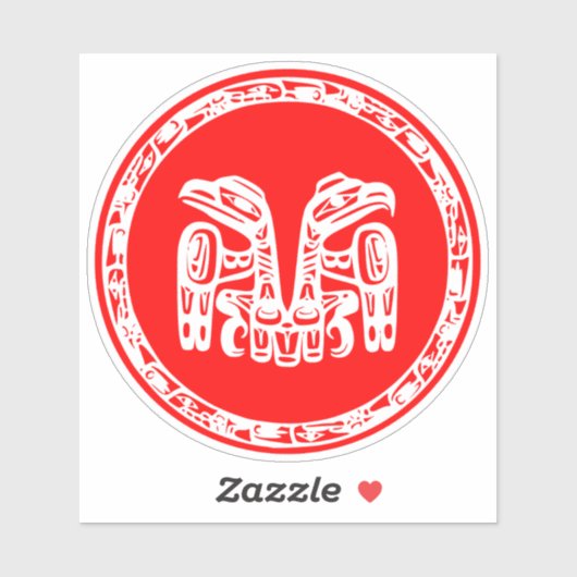 Vlag van Haida Sticker (Vel)