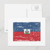 vlag van Haïti Briefkaart (Voorkant / Achterkant)