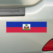 Vlag van Haïti Bumpersticker (Op auto)