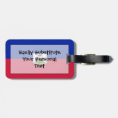 Vlag van Haïti Easy ID Personal Bagagelabel (Achterkant horizontaal)
