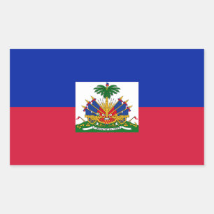 Vlag van Haïti Rechthoekige Sticker