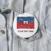 vlag van Haïti Ronde Button 4,0 Cm (In situ)