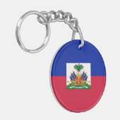 Vlag van Haïti Sleutelhanger (Voorkant Links)