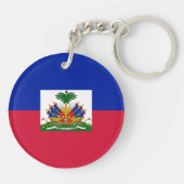 Vlag van Haïti Sleutelhanger (Achterkant)
