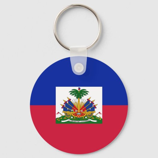 Vlag van Haïti Sleutelhanger (Voorkant)