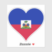 vlag van Haïti Sticker (Vel)