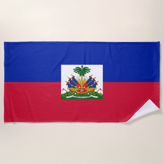 Vlag van Haïti Strandlaken (Voorkant)