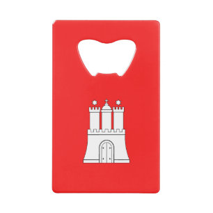 Vlag van Hamburg Credit Kaart Bottle Opener Kredietkaart Flessenopener