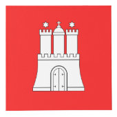 Vlag van Hamburg Cube Kubus (Rechts)