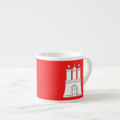 Vlag van Hamburg Espresso Cup Espresso Kop (Voorkant rechts)