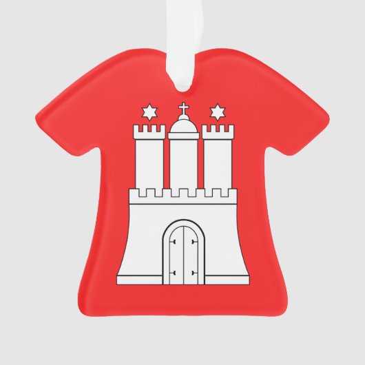 Vlag van Hamburg Ornament (voorkant)